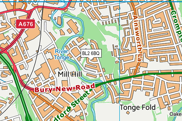 BL2 6BQ map - OS VectorMap District (Ordnance Survey) BL2 6BQ map - OS VectorMap District (Ordnance Survey)
