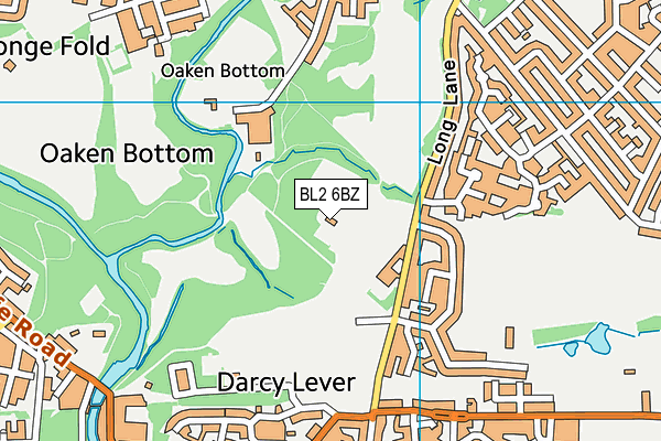 BL2 6BZ map - OS VectorMap District (Ordnance Survey) BL2 6BZ map - OS VectorMap District (Ordnance Survey)