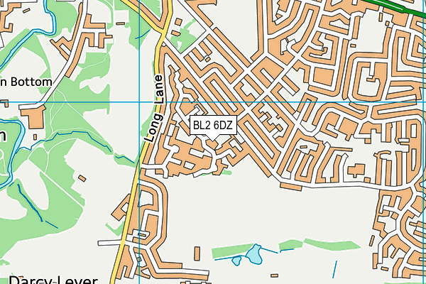 BL2 6DZ map - OS VectorMap District (Ordnance Survey) BL2 6DZ map - OS VectorMap District (Ordnance Survey)
