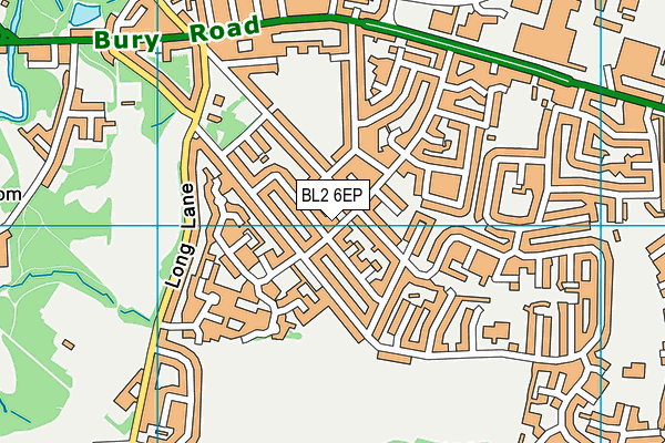 BL2 6EP map - OS VectorMap District (Ordnance Survey) BL2 6EP map - OS VectorMap District (Ordnance Survey)