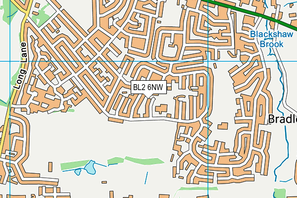 BL2 6NW map - OS VectorMap District (Ordnance Survey) BL2 6NW map - OS VectorMap District (Ordnance Survey)