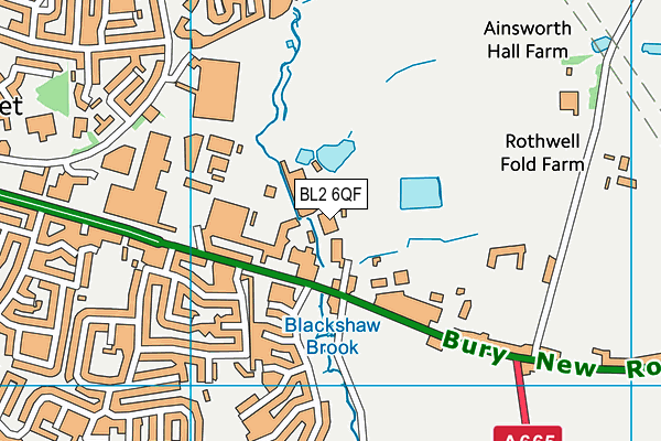 BL2 6QF map - OS VectorMap District (Ordnance Survey) BL2 6QF map - OS VectorMap District (Ordnance Survey)