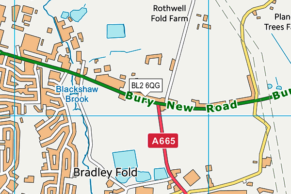 BL2 6QG map - OS VectorMap District (Ordnance Survey) BL2 6QG map - OS VectorMap District (Ordnance Survey)