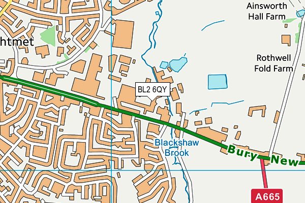 BL2 6QY map - OS VectorMap District (Ordnance Survey) BL2 6QY map - OS VectorMap District (Ordnance Survey)