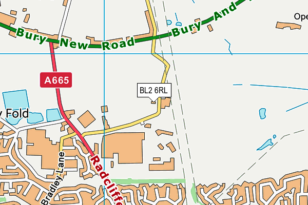 BL2 6RL map - OS VectorMap District (Ordnance Survey) BL2 6RL map - OS VectorMap District (Ordnance Survey)
