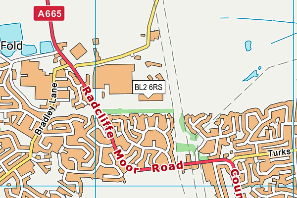 BL2 6RS map - OS VectorMap District (Ordnance Survey) BL2 6RS map - OS VectorMap District (Ordnance Survey)