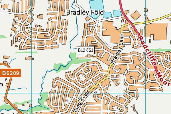 BL2 6SJ map - OS VectorMap District (Ordnance Survey) BL2 6SJ map - OS VectorMap District (Ordnance Survey)