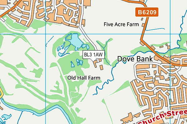BL3 1AW map - OS VectorMap District (Ordnance Survey) BL3 1AW map - OS VectorMap District (Ordnance Survey)