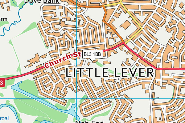BL3 1BB map - OS VectorMap District (Ordnance Survey) BL3 1BB map - OS VectorMap District (Ordnance Survey)