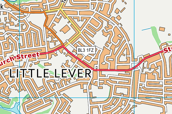 BL3 1FZ map - OS VectorMap District (Ordnance Survey) BL3 1FZ map - OS VectorMap District (Ordnance Survey)