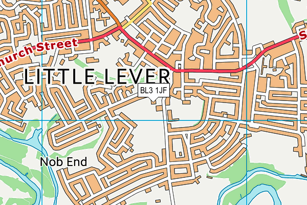 BL3 1JF map - OS VectorMap District (Ordnance Survey) BL3 1JF map - OS VectorMap District (Ordnance Survey)