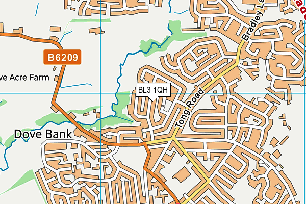 BL3 1QH map - OS VectorMap District (Ordnance Survey) BL3 1QH map - OS VectorMap District (Ordnance Survey)