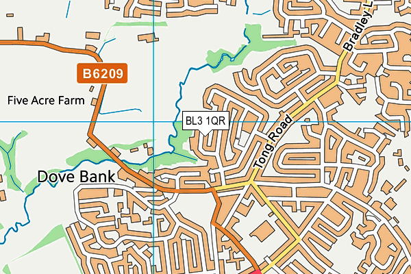 BL3 1QR map - OS VectorMap District (Ordnance Survey) BL3 1QR map - OS VectorMap District (Ordnance Survey)