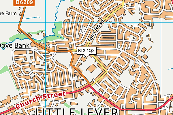 BL3 1QX map - OS VectorMap District (Ordnance Survey) BL3 1QX map - OS VectorMap District (Ordnance Survey)
