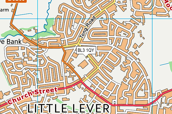 BL3 1QY map - OS VectorMap District (Ordnance Survey) BL3 1QY map - OS VectorMap District (Ordnance Survey)