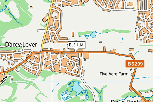 BL3 1UA map - OS VectorMap District (Ordnance Survey) BL3 1UA map - OS VectorMap District (Ordnance Survey)
