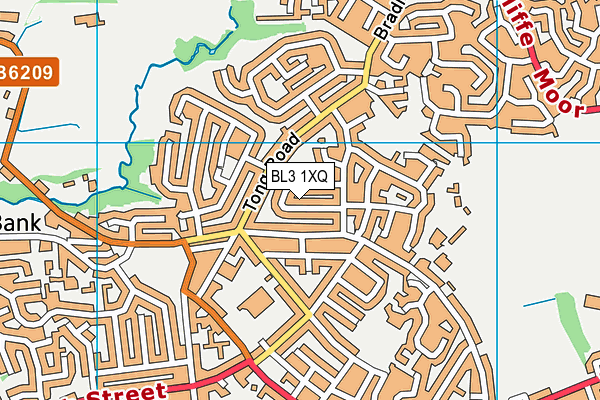 BL3 1XQ map - OS VectorMap District (Ordnance Survey) BL3 1XQ map - OS VectorMap District (Ordnance Survey)