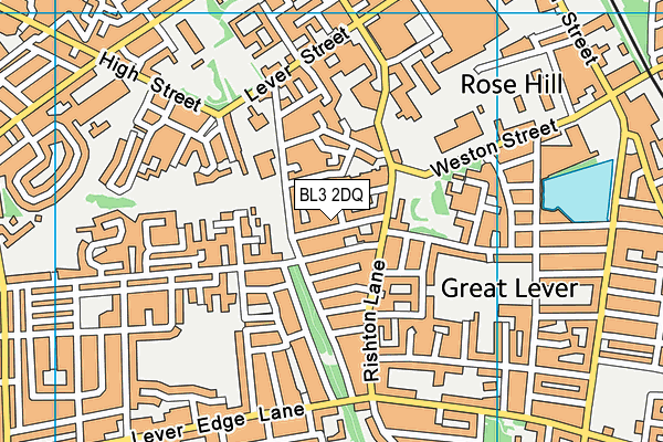 BL3 2DQ map - OS VectorMap District (Ordnance Survey) BL3 2DQ map - OS VectorMap District (Ordnance Survey)
