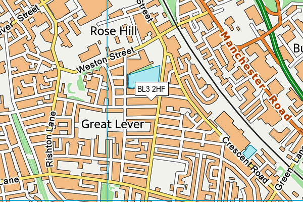 BL3 2HF map - OS VectorMap District (Ordnance Survey) BL3 2HF map - OS VectorMap District (Ordnance Survey)