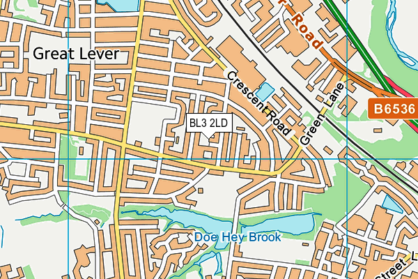 BL3 2LD map - OS VectorMap District (Ordnance Survey) BL3 2LD map - OS VectorMap District (Ordnance Survey)