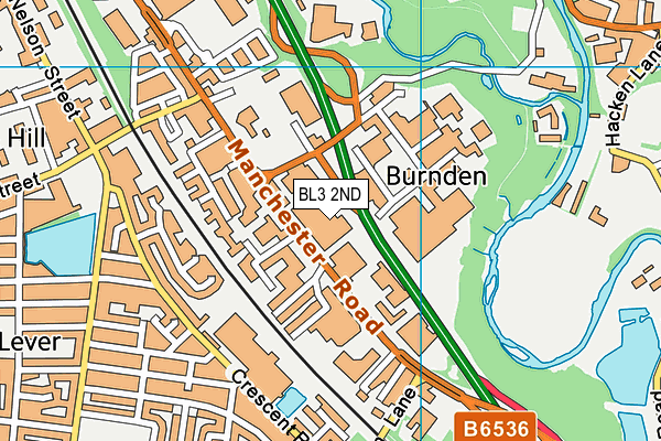 BL3 2ND map - OS VectorMap District (Ordnance Survey) BL3 2ND map - OS VectorMap District (Ordnance Survey)