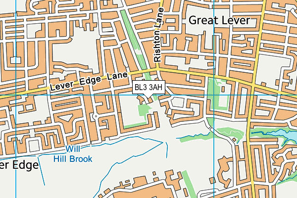 BL3 3AH map - OS VectorMap District (Ordnance Survey) BL3 3AH map - OS VectorMap District (Ordnance Survey)