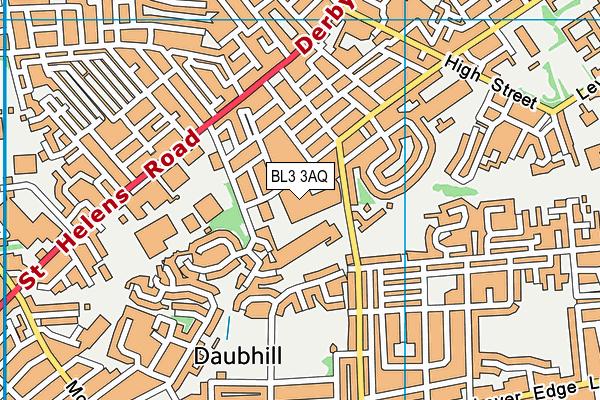 BL3 3AQ map - OS VectorMap District (Ordnance Survey) BL3 3AQ map - OS VectorMap District (Ordnance Survey)