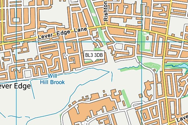 BL3 3DB map - OS VectorMap District (Ordnance Survey) BL3 3DB map - OS VectorMap District (Ordnance Survey)