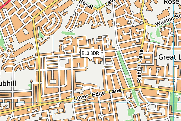 BL3 3DR map - OS VectorMap District (Ordnance Survey) BL3 3DR map - OS VectorMap District (Ordnance Survey)