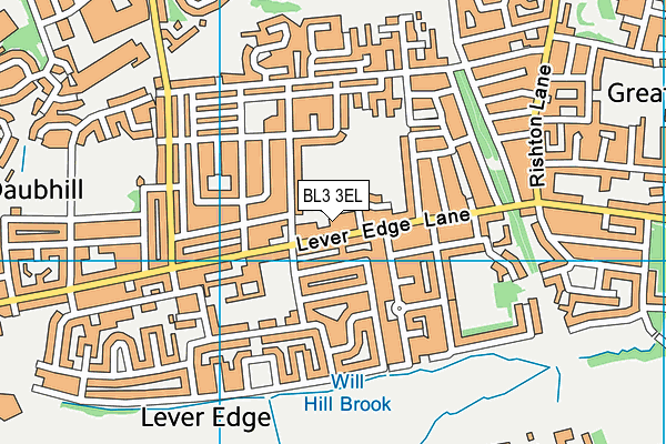 BL3 3EL map - OS VectorMap District (Ordnance Survey) BL3 3EL map - OS VectorMap District (Ordnance Survey)