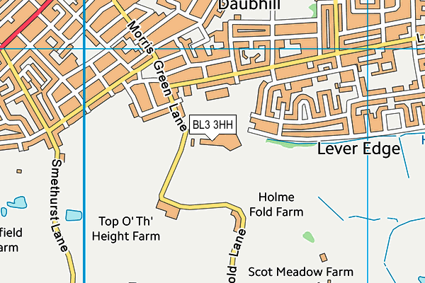 BL3 3HH map - OS VectorMap District (Ordnance Survey) BL3 3HH map - OS VectorMap District (Ordnance Survey)