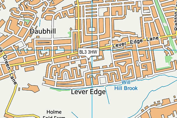 BL3 3HW map - OS VectorMap District (Ordnance Survey) BL3 3HW map - OS VectorMap District (Ordnance Survey)
