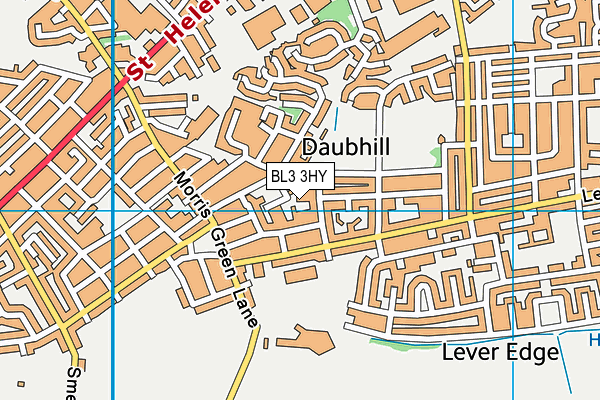 BL3 3HY map - OS VectorMap District (Ordnance Survey) BL3 3HY map - OS VectorMap District (Ordnance Survey)