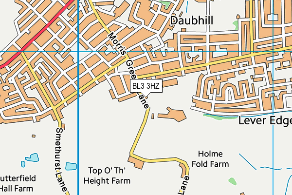 BL3 3HZ map - OS VectorMap District (Ordnance Survey) BL3 3HZ map - OS VectorMap District (Ordnance Survey)