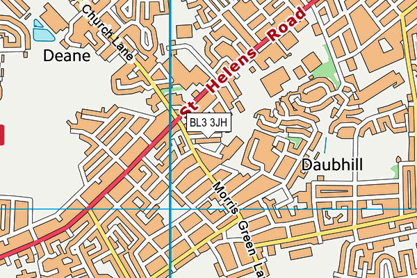 BL3 3JH map - OS VectorMap District (Ordnance Survey) BL3 3JH map - OS VectorMap District (Ordnance Survey)