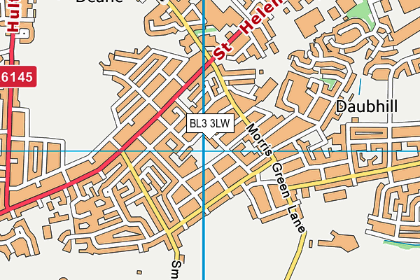 BL3 3LW map - OS VectorMap District (Ordnance Survey) BL3 3LW map - OS VectorMap District (Ordnance Survey)
