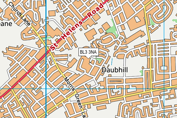 BL3 3NA map - OS VectorMap District (Ordnance Survey)