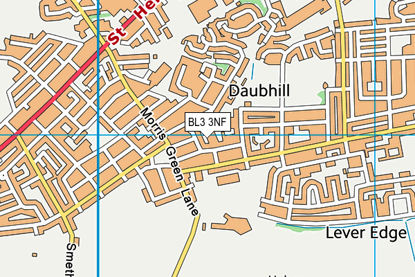 BL3 3NF map - OS VectorMap District (Ordnance Survey)
