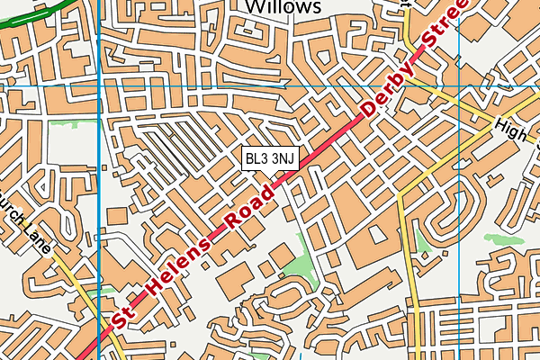 BL3 3NJ map - OS VectorMap District (Ordnance Survey) BL3 3NJ map - OS VectorMap District (Ordnance Survey)