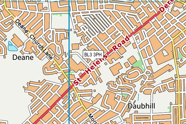 BL3 3PH map - OS VectorMap District (Ordnance Survey) BL3 3PH map - OS VectorMap District (Ordnance Survey)