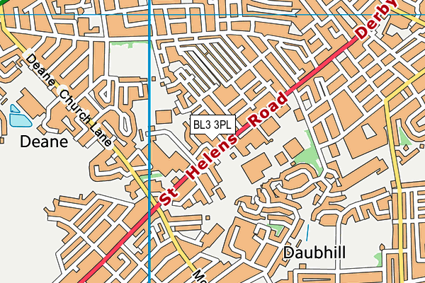 BL3 3PL map - OS VectorMap District (Ordnance Survey) BL3 3PL map - OS VectorMap District (Ordnance Survey)