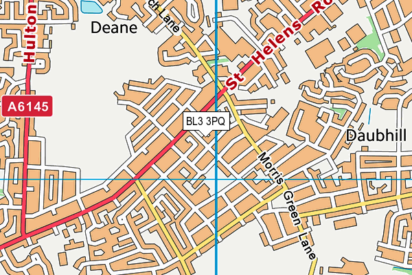 BL3 3PQ map - OS VectorMap District (Ordnance Survey) BL3 3PQ map - OS VectorMap District (Ordnance Survey)
