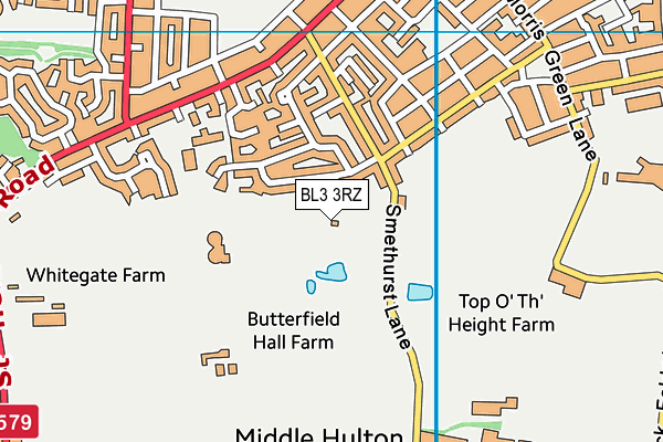 BL3 3RZ map - OS VectorMap District (Ordnance Survey) BL3 3RZ map - OS VectorMap District (Ordnance Survey)