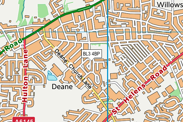 BL3 4BP map - OS VectorMap District (Ordnance Survey) BL3 4BP map - OS VectorMap District (Ordnance Survey)