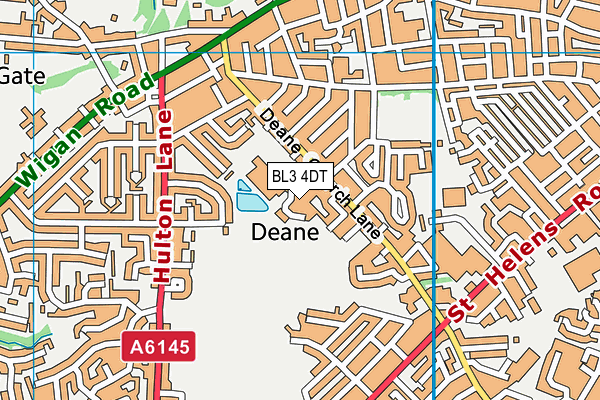 BL3 4DT map - OS VectorMap District (Ordnance Survey) BL3 4DT map - OS VectorMap District (Ordnance Survey)