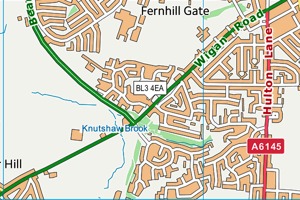 BL3 4EA map - OS VectorMap District (Ordnance Survey) BL3 4EA map - OS VectorMap District (Ordnance Survey)
