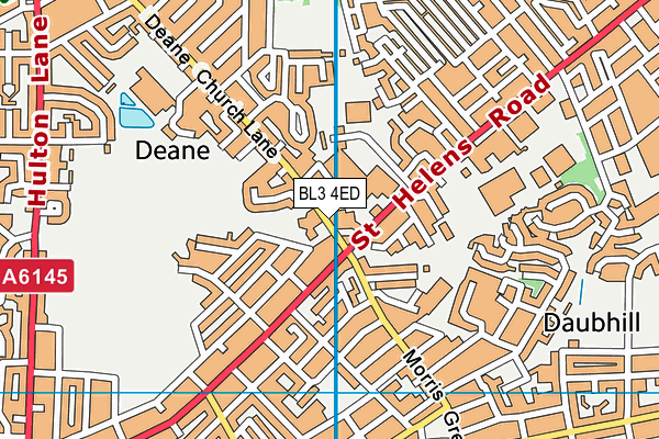 BL3 4ED map - OS VectorMap District (Ordnance Survey) BL3 4ED map - OS VectorMap District (Ordnance Survey)