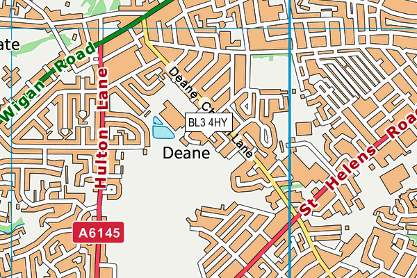BL3 4HY map - OS VectorMap District (Ordnance Survey) BL3 4HY map - OS VectorMap District (Ordnance Survey)