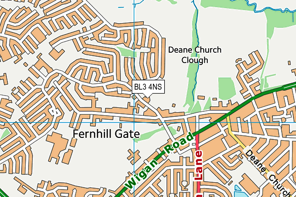 BL3 4NS map - OS VectorMap District (Ordnance Survey) BL3 4NS map - OS VectorMap District (Ordnance Survey)