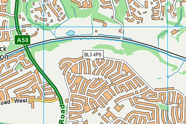 BL3 4PS map - OS VectorMap District (Ordnance Survey) BL3 4PS map - OS VectorMap District (Ordnance Survey)